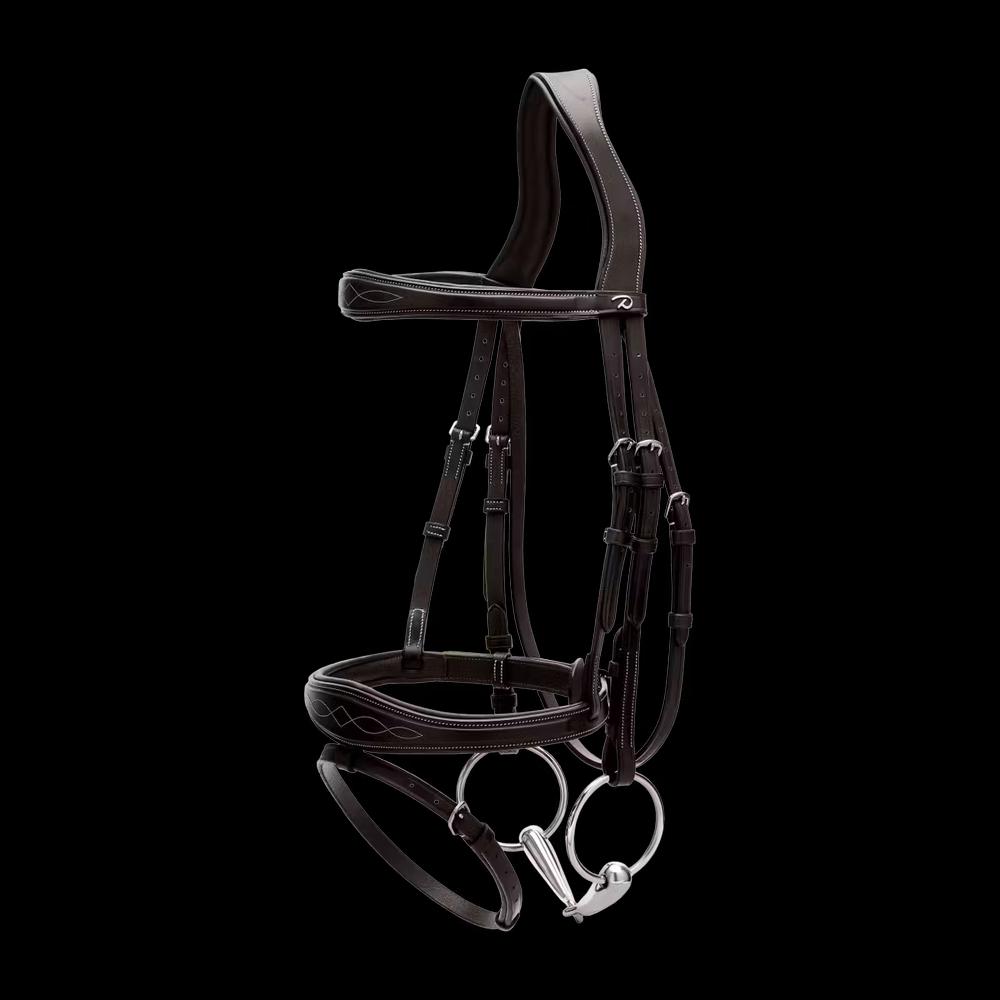 Anatomic Flash Noseband Bridle US, Black